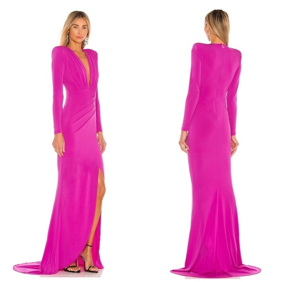 NOOKIE Farrah Gown In Bright Fuchsia Pink - Picture 5 of 7